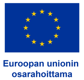 EU-lippu ja teksti Euroopan unionin osarahoittama